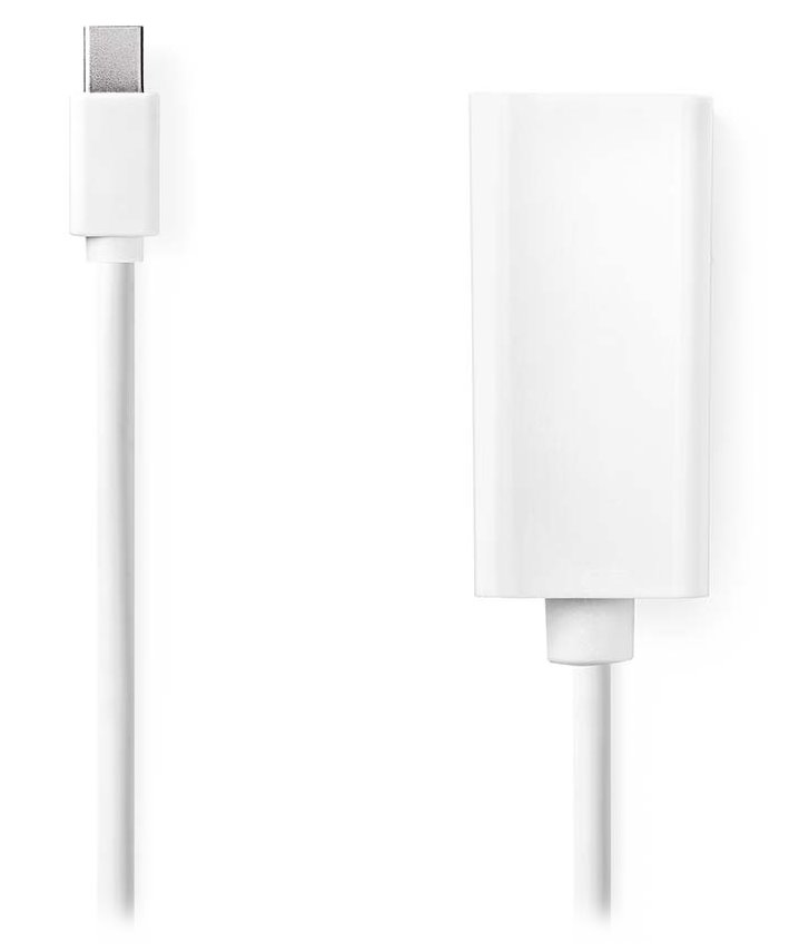 NEDIS kabel mini DisplayPort – HDMI/ mini DisplayPort zástrčka - HDMI zásuvka/ bílý/ blistr/ 20cm