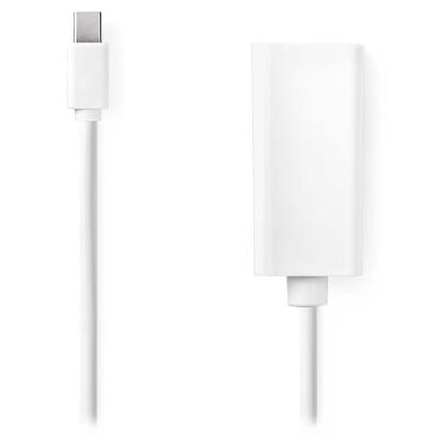 NEDIS kabel mini DisplayPort – HDMI/ mini DisplayPort zástrčka - HDMI zásuvka/ bílý/ blistr/ 20cm