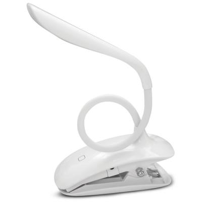 Colorway stolní LED lampa / CW-DL04FCB-W/ Integrovaná baterie / Klip na uchycení/ Bílá