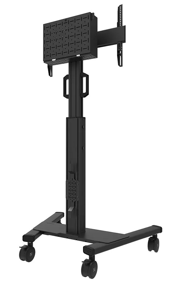 Neomounts Select FL50S-825BL1/Držák displeje/vozík/37-75"/4 kolečka/VESA 600X400/nosn. 70kg/nast.výšky/náklon/černý