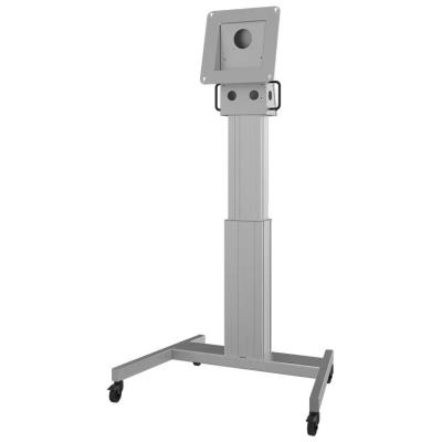 Neomounts Select NM-HUB2LIFTSILVER/Držák displeje/vozík/max 50"/VESA 350x350/nosn. 150kg/mot. nast.výšky/náklon/rotace/s