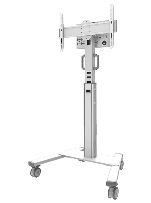 Neomounts Select FL50S-825WH1/Držák displeje/vozík/37-75"/4 kolečka/VESA 600X400/nosn. 70kg/nast.výšky/náklon/bílý