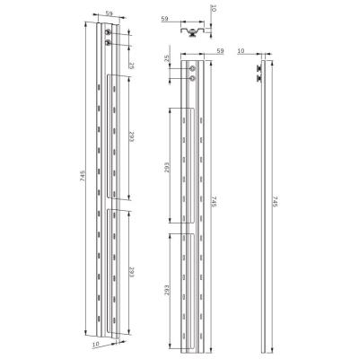 Neomounts Select AV1-825WH1/Držák kamery a multimedia police pro FL50S-825WH1/nosn. 9kg/Logitech ad./bílý