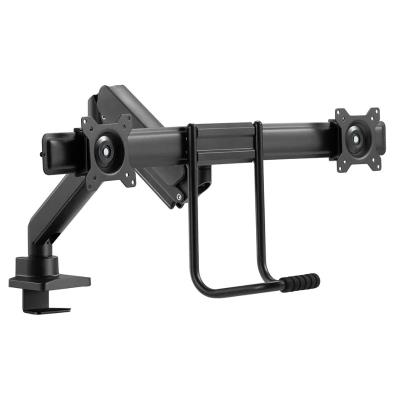 Neomounts DS75-450BL2 /Držák displeje/na stůl/17-32"/svorka+průchodka/VESA 100X100/nosn.2x8kg/plyn. píst/2 displeje/čern