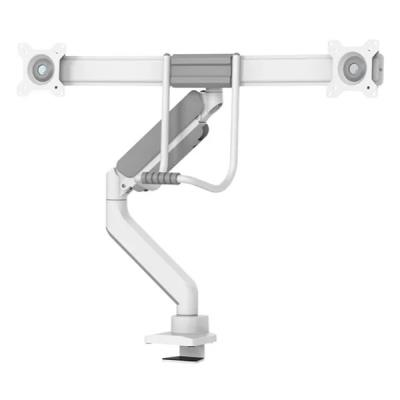 Neomounts DS75-450WH2 /Držák displeje/na stůl/17-32"/svorka+průchodka/VESA 100X100/nosn.2x8kg/plyn. píst/2 displeje/bílý