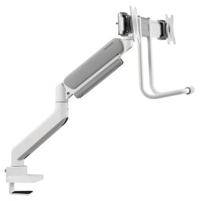 Neomounts DS75-450WH2 /Držák displeje/na stůl/17-32"/svorka+průchodka/VESA 100X100/nosn.2x8kg/plyn. píst/2 displeje/bílý