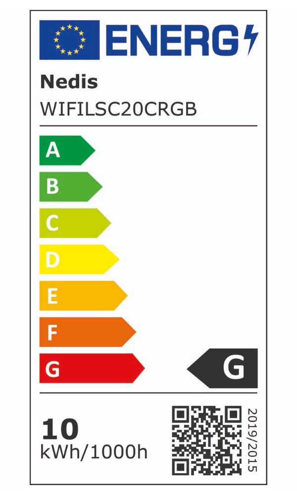 NEDIS Wi-Fi chytrý LED pásek/ 18W/ 220 - 240V/ IP20/ 860lm/ 2700 - 6500 K/ teplá až studená bílá/ RGB/ 2m