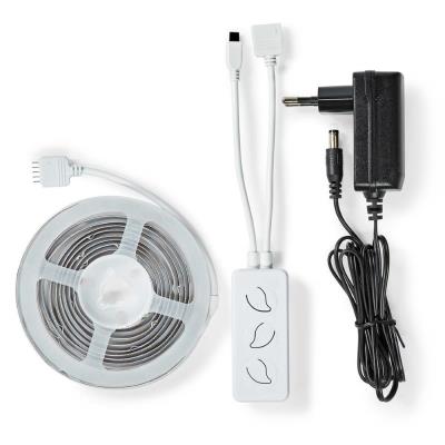 NEDIS Wi-Fi chytrý LED pásek/ 18W/ 220 - 240V/ IP20/ 860lm/ 2700 - 6500 K/ teplá až studená bílá/ RGB/ 2m