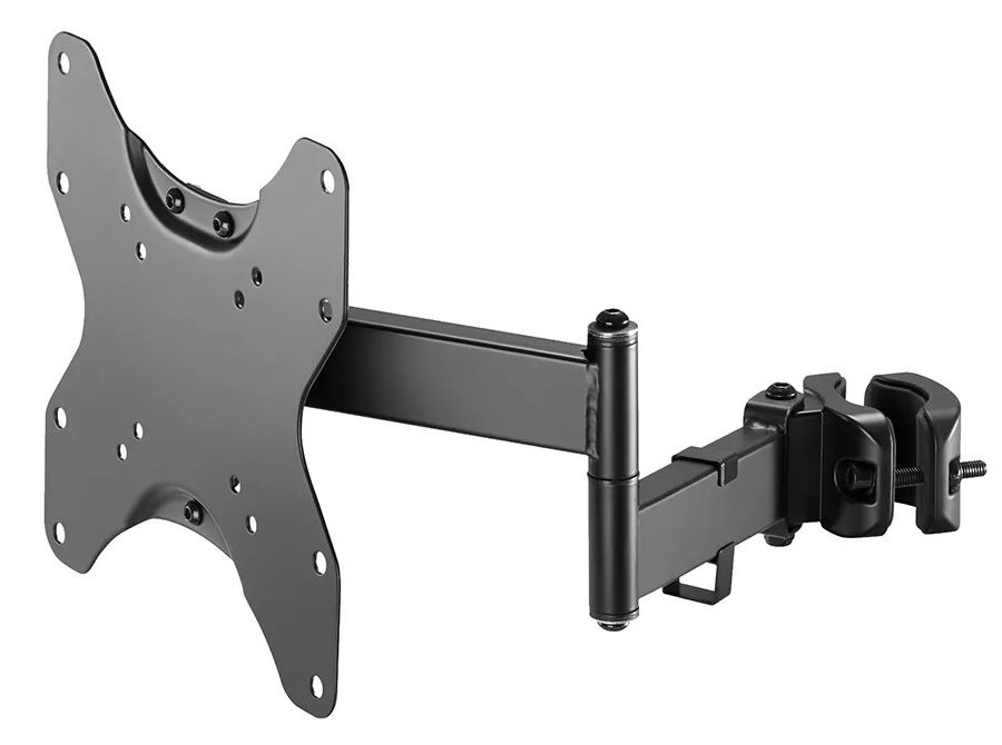 Neomounts FL40-450BL12/Držák displeje/na sloup,tyč 28-50 mm/23-42"/sklopný/3 čepy/VESA 200X200/nosn. 25kg/černý