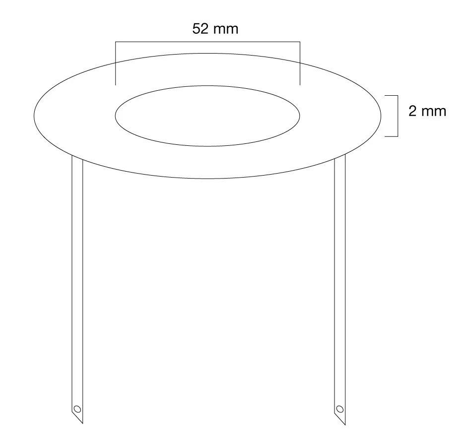Neomounts  FPMA-CRW5 / Ceiling cover for FPMA-C100 & FPMA-C100SILVER, 52 mm, metal / White