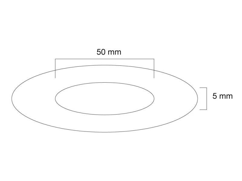 Neomounts  FPMA-CRB5HM / Ceiling cover for FPMA-C100 & FPMA-C100SILVER, 50 mm / Black