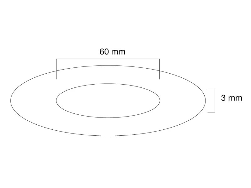 Neomounts  FPMA-CRW6 / Ceiling cover for FPMA-C200/C400SILVER/PLASMA-C100, 60 mm / White