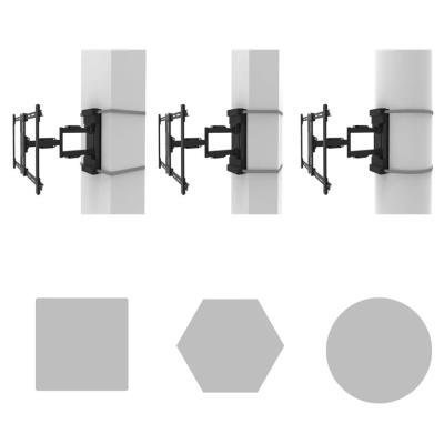 Neomounts Select WL40S-910BL16/Držák displeje/na sloup 25-100 cm/40-75"/sklopný/rotace/3čepy/VESA 600X400/nosn. 45kg/čer