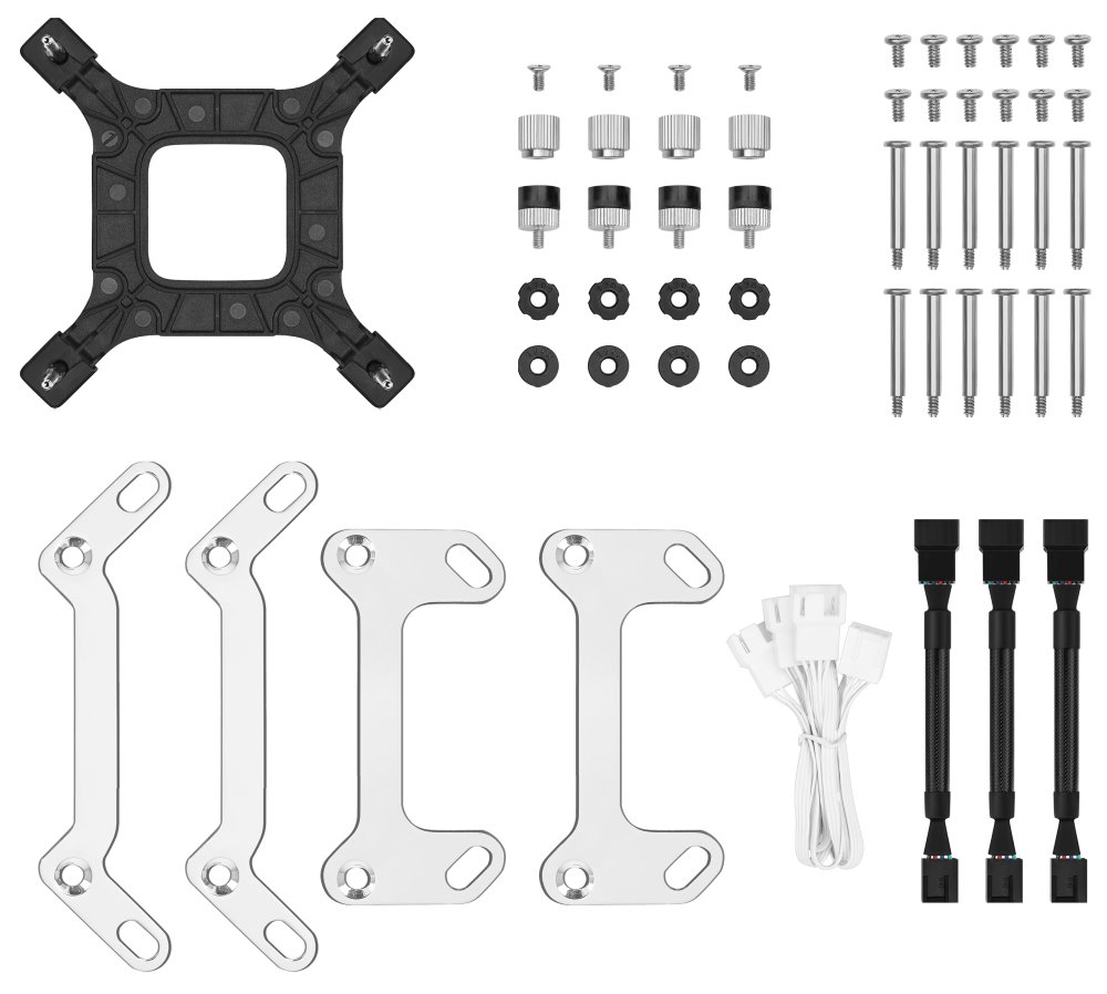 DEEPCOOL vodní chladič LS720 SE / 3x120 mm fan / ARGB / Intel i AMD / pro SI / bílý