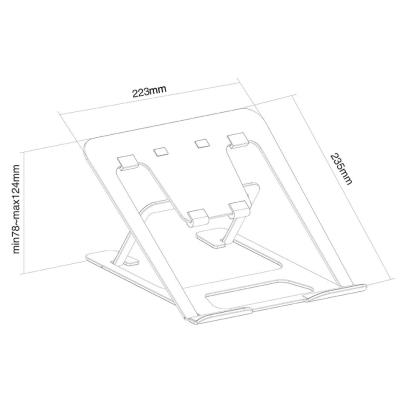 Neomounts  NSLS085GREY / Notebook Desk Stand (ergonomic) / Grey