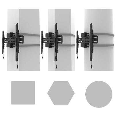 Neomounts Select WL30S-910BL16/Držák displeje/na sloup 25-100 cm/40-75"/fixní/VESA 600X400/nosn. 50kg/černý