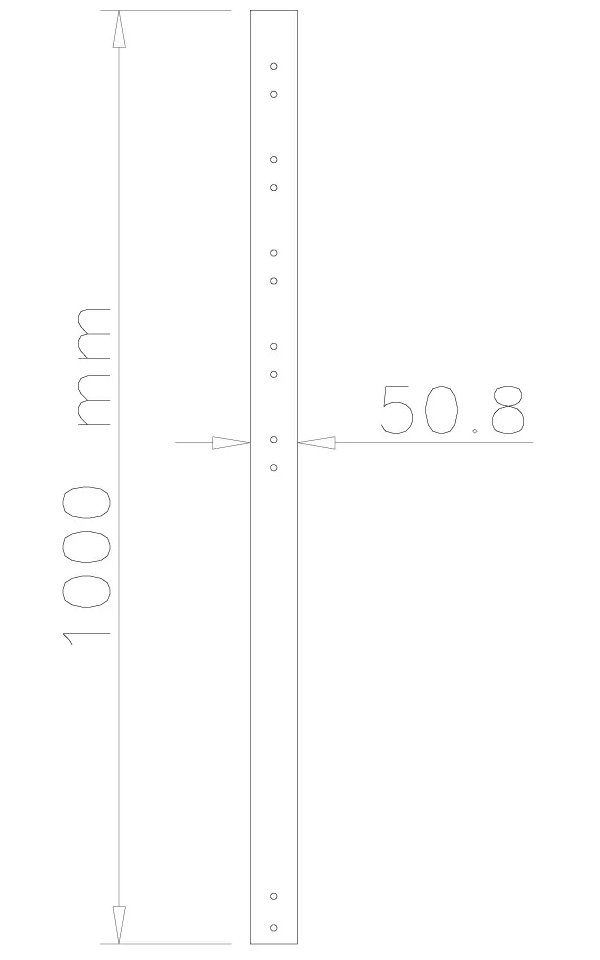 Neomounts  FPMA-CP100BLACK / 100 cm extension pole for FPMA-C200BLACK/C400BLACK/PLASMA-C100BLACK / Black