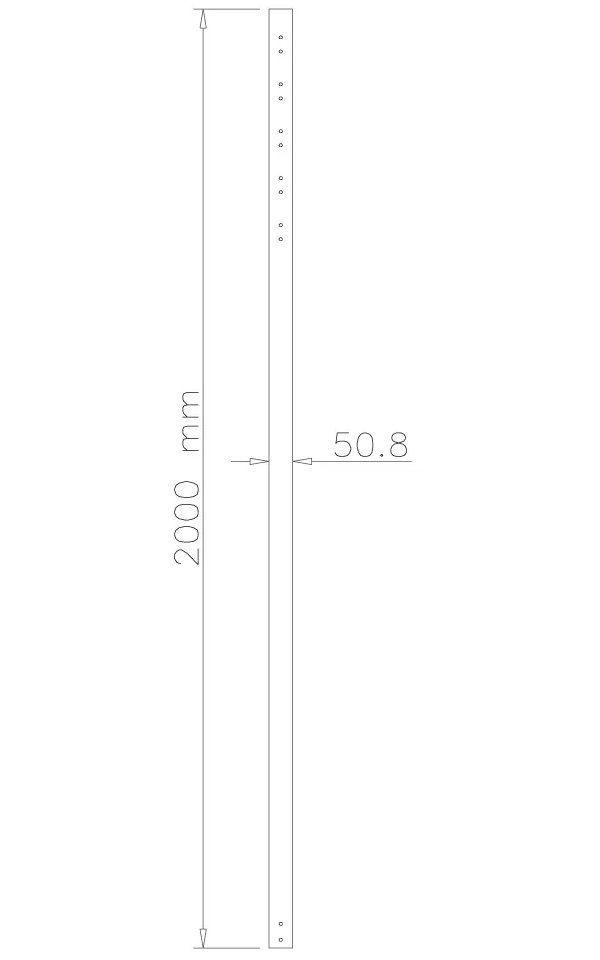 Neomounts  FPMA-CP200 / 200 cm extension pole for FPMA-C200/C400SILVER/PLASMA-C100 / Silver