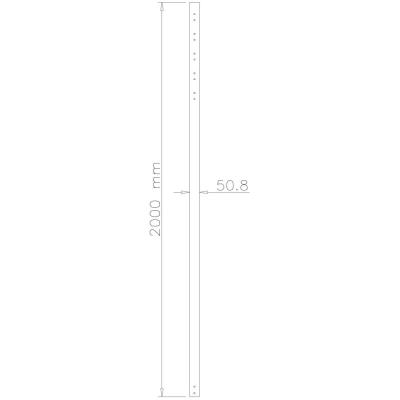Neomounts  FPMA-CP200BLACK / 200 cm extension pole for FPMA-C200BLACK/C400BLACK/PLASMA-C100BLACK / Black