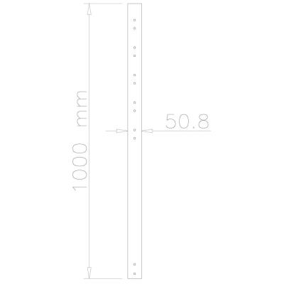 Neomounts  FPMA-CP100 / 100 cm extension pole for FPMA-C200/C400SILVER/PLASMA-C100 / Silver