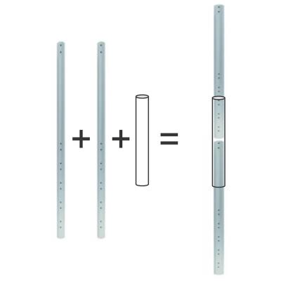 Neomounts  FPMA-CPCONNECTSILVER / Connector kit for FPMA-CP- extension pole series / Silver