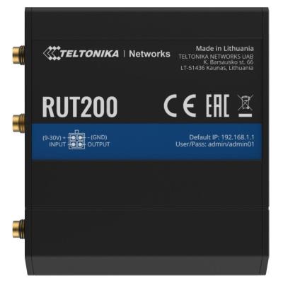 Teltonika RUT200 průmyslový LTE router s ethernetovou zálohou, 2x Eth, LTE Cat4/3G/2G, Wi-Fi