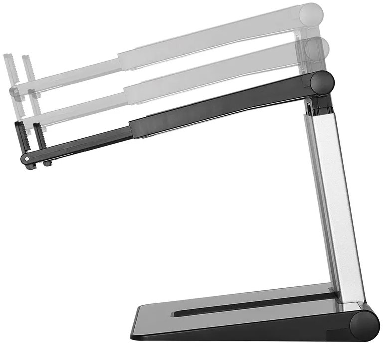 Neomounts  NSLS200 / Notebook Desk Stand (ergonomic, portable, height adjustable) / Silver
