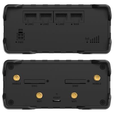 Teltonika RUT901 průmyslový LTE router s ethernetovou zálohou, 1x WAN 3x LAN, LTE Cat4/3G/2G, Wi-Fi