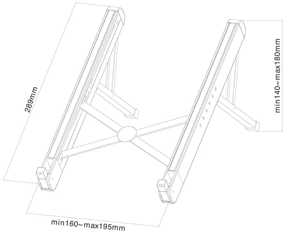 Neomounts  NSLS010 / Foldable Notebook Desk Stand (ergonomic) / Silver