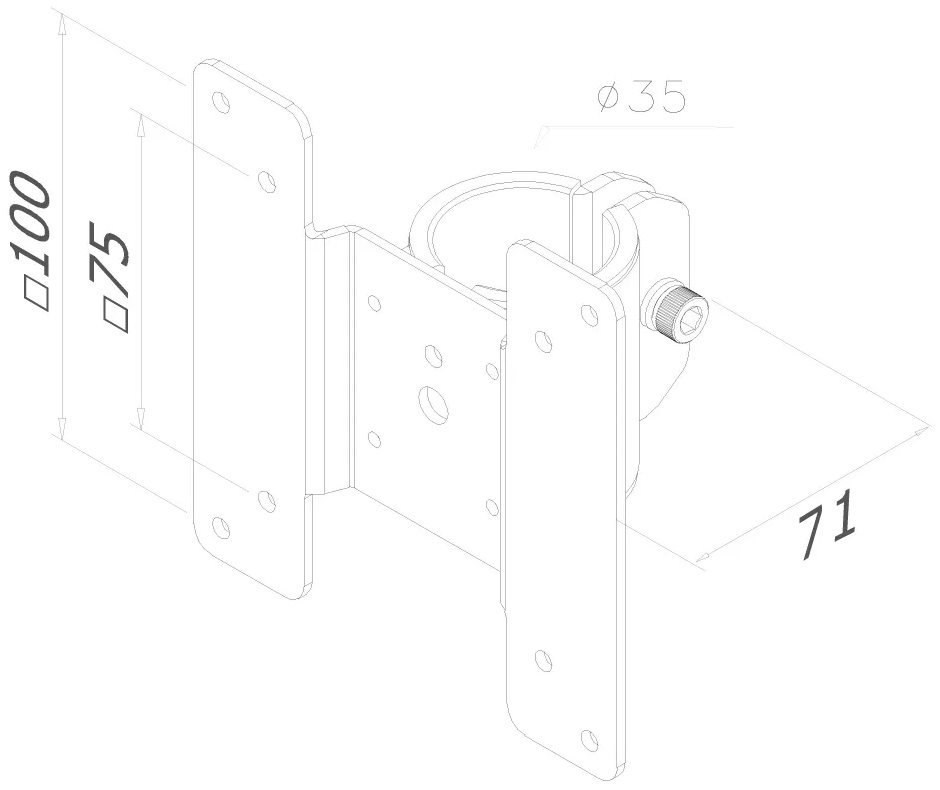 Neomounts  THINCLIENT-05 / Thin Client Holder (for FPMA-D935/D950/D960/D1330-series) / Black