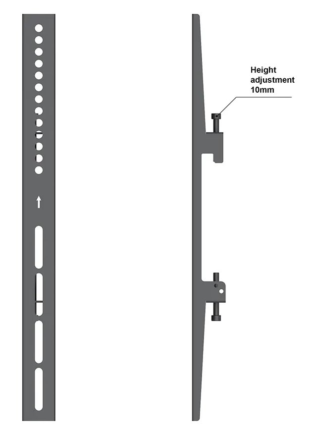 Neomounts Pro  NMPRO-C32 / Flat Screen Ceiling Mount - 3x2 (3 x horizontal/2 x vertical) - box 1/2 / Black/silver