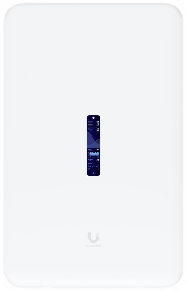 Ubiquiti UniFi Dream Wall - Router, Wi-Fi 6, UniFi OS, 17x GbE, 1x 2.5GbE, 2x SFP+, 128GB SSD, PoE++ (PoE budget 420W)