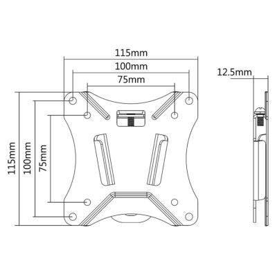 Neomounts Select  NM-W25BLACK / Flat Screen Wall Mount (fixed) / Black
