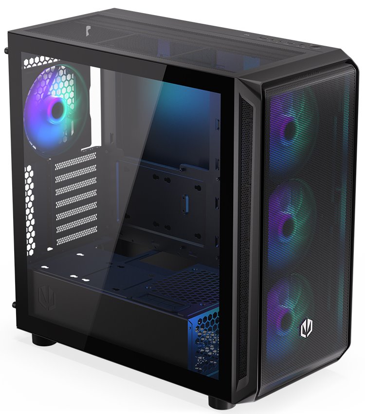 Endorfy skříň Arx 700 ARGB / ATX / 4x 140 ARGB fan (až 8 fans) / 2x USB / USB-C / mesh p. / tvrzené sklo / černá