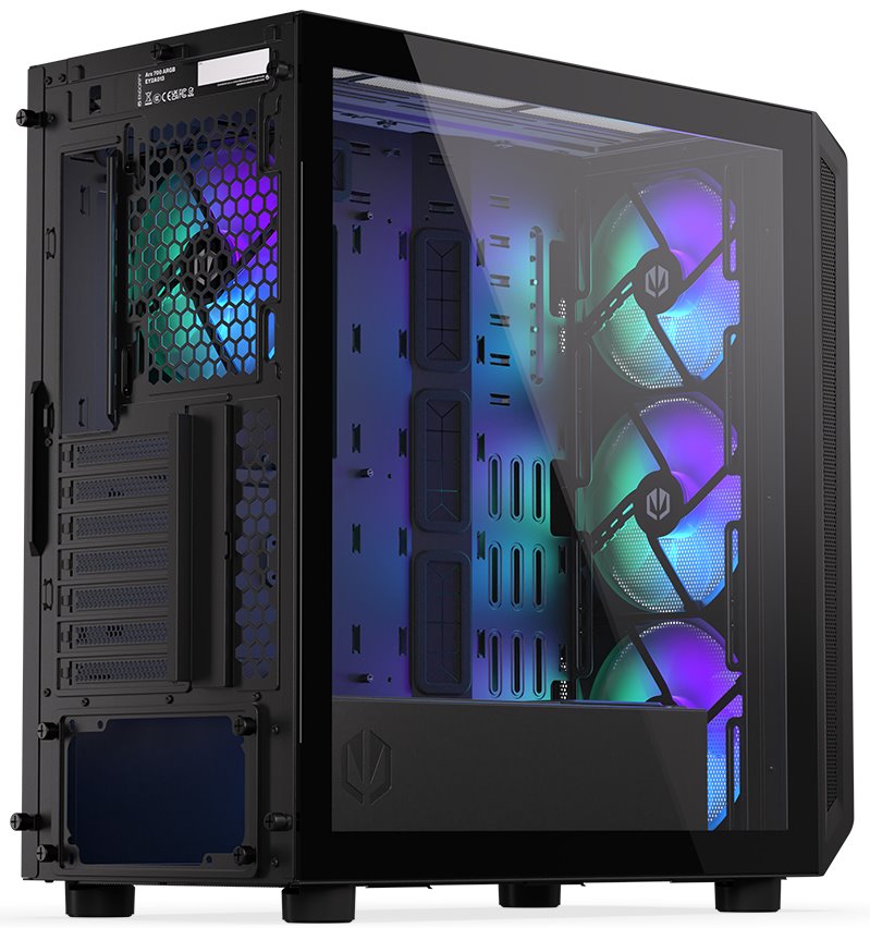 Endorfy skříň Arx 700 ARGB / ATX / 4x 140 ARGB fan (až 8 fans) / 2x USB / USB-C / mesh p. / tvrzené sklo / černá