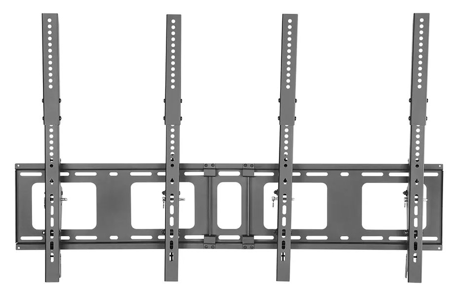 Neomounts NS-WMB200PBLACK/Držák displeje/na stěnu/40-52"/menu board vertikální sklopný/VESA 400X600/nosn. 2x50kg/2 displ