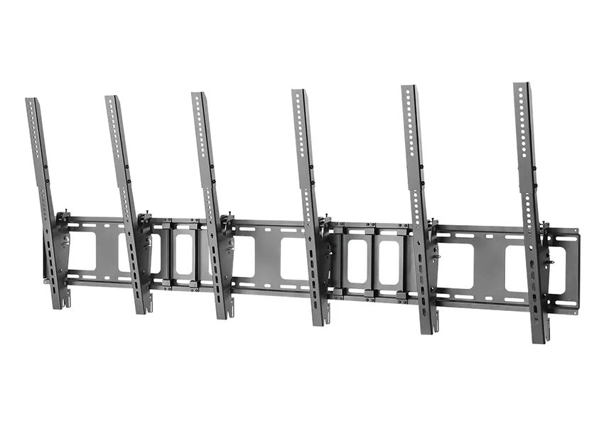 Neomounts NS-WMB300PBLACK/Držák displeje/na stěnu/40-52"/menu board vertikální sklopný/VESA 400X600/nosn. 3x50kg/3 displ
