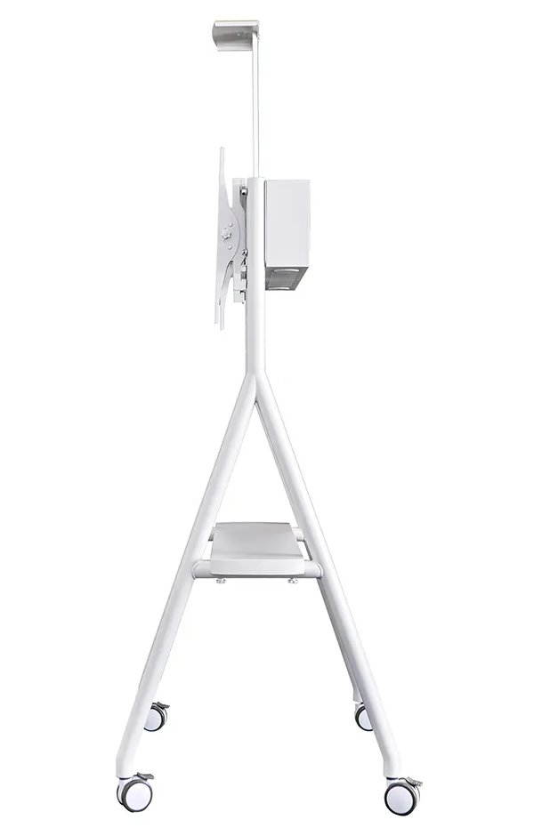 Neomounts NS-M1500WHITE / Mobile Flat Screen Floor Stand (height: 110 - 144 cm) / White