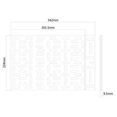 Neomounts  NS-MPM100 / Mediaplayer Mount (for mounting on wall, VESA or TV bracket) / Black