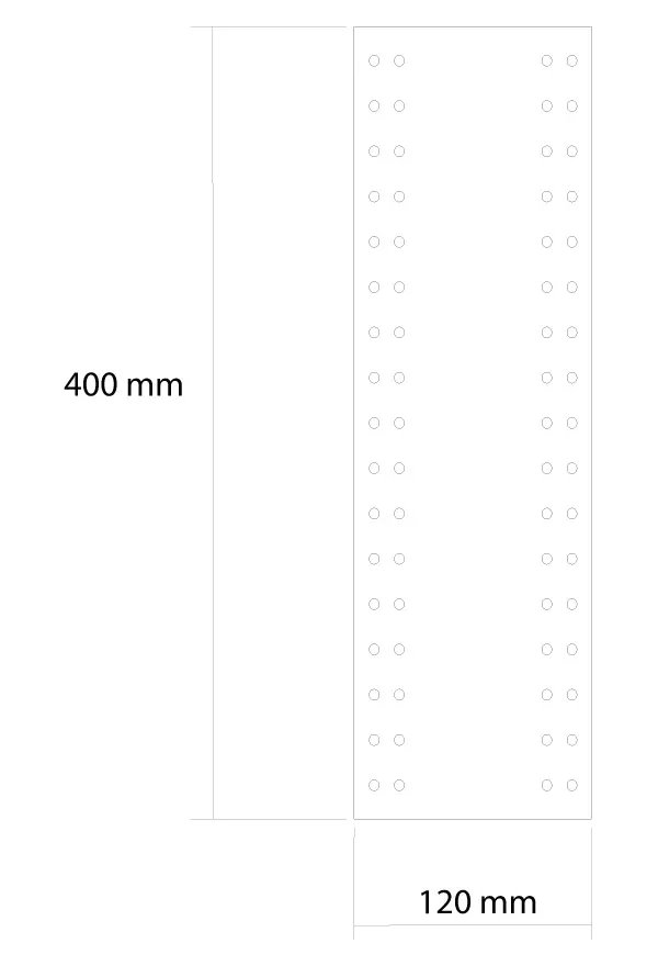 Neomounts  KEYB-V100RACK / Keyboard- & Mouse Holder Connector Plate (VESA 75&100) / Silver