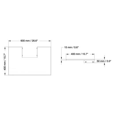 Neomounts  PLASMA-M2500LAPSHELF / Laptop Shelf for PLASMA-M2500 & PLASMA-W2500-series / Black