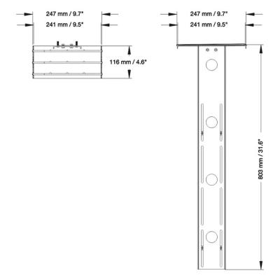 Neomounts  PLASMA-M2500CAMSHLF2 / Camera Shelf for PLASMA-M2500/W2500-series (model M2500/W2500 from 04-2021)  / Black