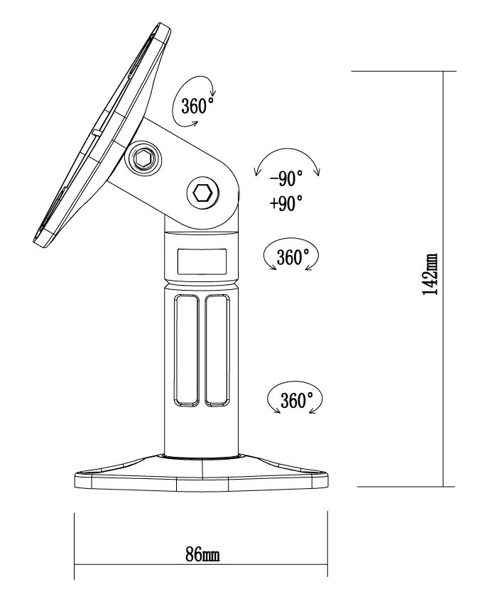 Neomounts  SPEAKER-W100 / Speaker Wall- & Ceiling Mount (set of 2 pieces) / Creme