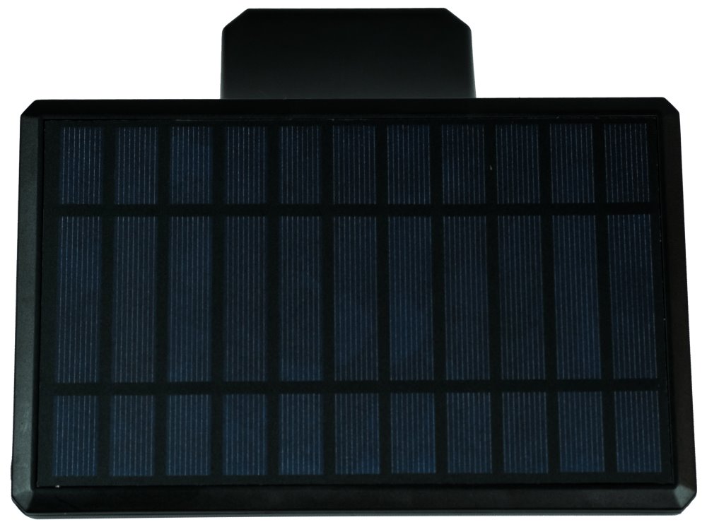 IMMAX WING venkovní solární nástěnné LED osvětlení s PIR čidlem, černé, 4W