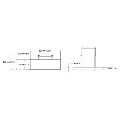 Neomounts  PLASMA-M2KEYB / Keyboard Shelf for PLASMA-M2500/W2500-series / Black