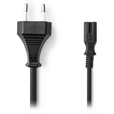 NEDIS napájecí kabel 230V pro adaptéry/ přípojný/ Euro zástrčka/ konektor IEC-320-C7/ dvoulinka/ černý/ bulk/ 3m