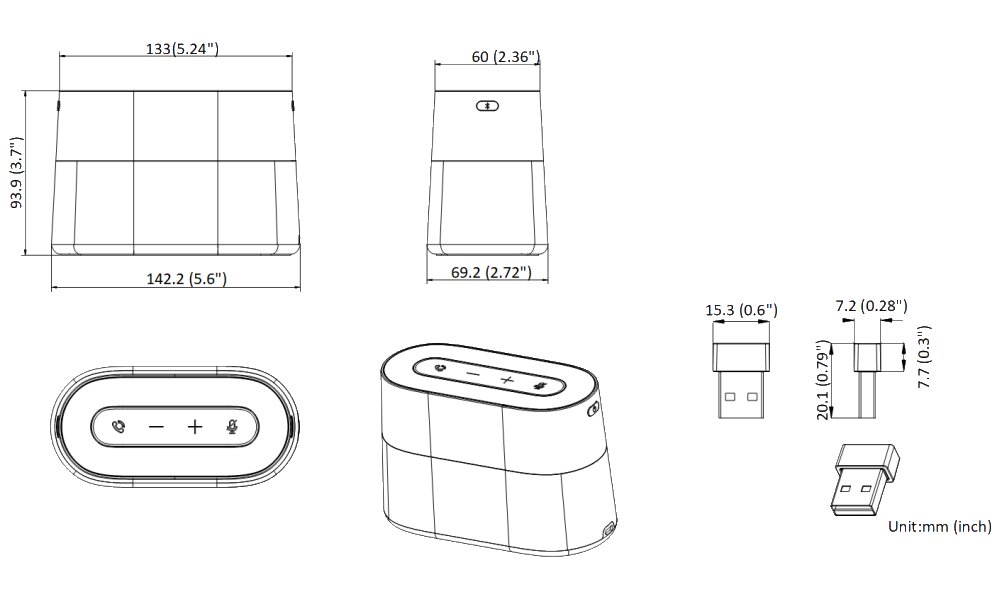 HIKVISION bezdrátový konferenční mikrofon