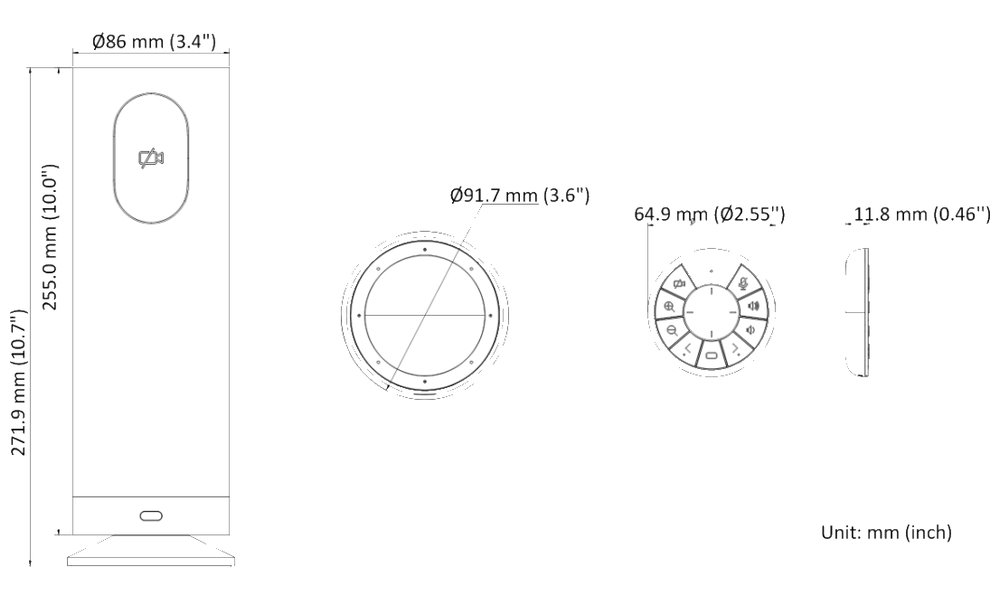HIKVISION 2MP přenosná konferenční kamera