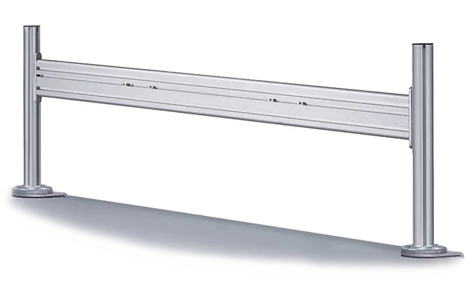 Neomounts  FPMA-DTB100 / Flat Screen Desk Toolbar for 3 screens (43 x 100 cm) / Silver
