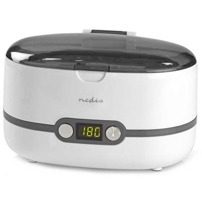 NEDIS ultrazvuková čistička šperků/ 0,6 L/ síťové napájení/ 230 V AC 50 Hz/ bílá (plast)